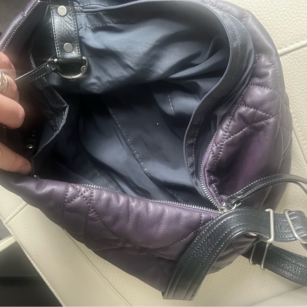 RELIST - Rough & Tumble purple Pashi quilted medium duffel - Picture 3 of 9
